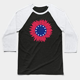 usa flag sunflower Baseball T-Shirt